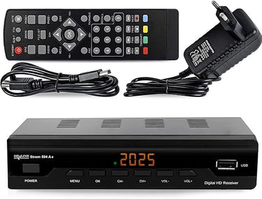 Strom 504 Decodificador Digital Terrestre – TDT / DVB T2 / Full HD / HDMI / Receptor TV / USB / H.265 HEVC / TDT Television / DVB-T2 / 4K